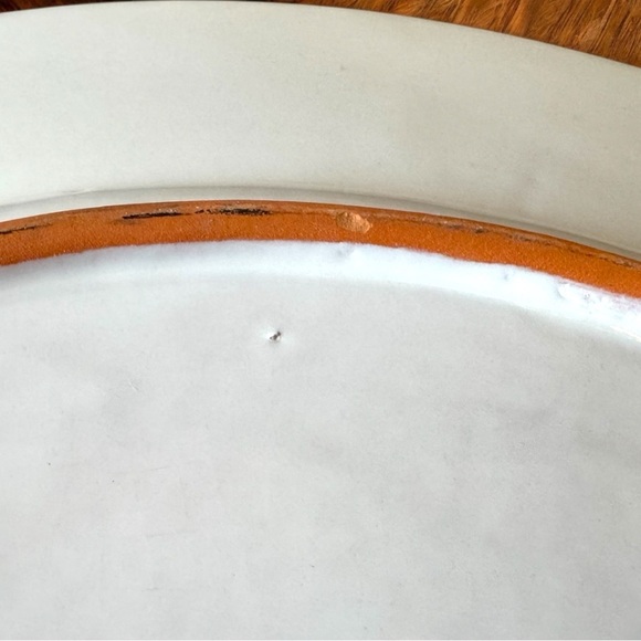 Hallmark “Good Wine, Good Cheese” 14.25” Ceramic Plate – Terracotta Trim - Picture 7 of 8